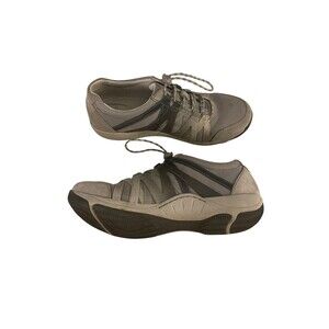 Dansko Womens 8.5-9 Henriette Gray Suede Walking Comfort Mesh Trail Shoes 39